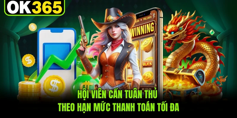Hội viên cần tuân thủ theo hạn mức thanh toán tối đa